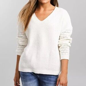 Daytrip Twisted Back Chenille Sweater